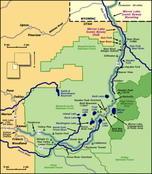 Mirror Lake SB Map